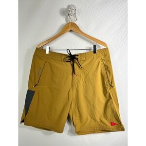 Florence Marine X Board Shorts Mens 36 Gold Cordura Utility 7in Inseam